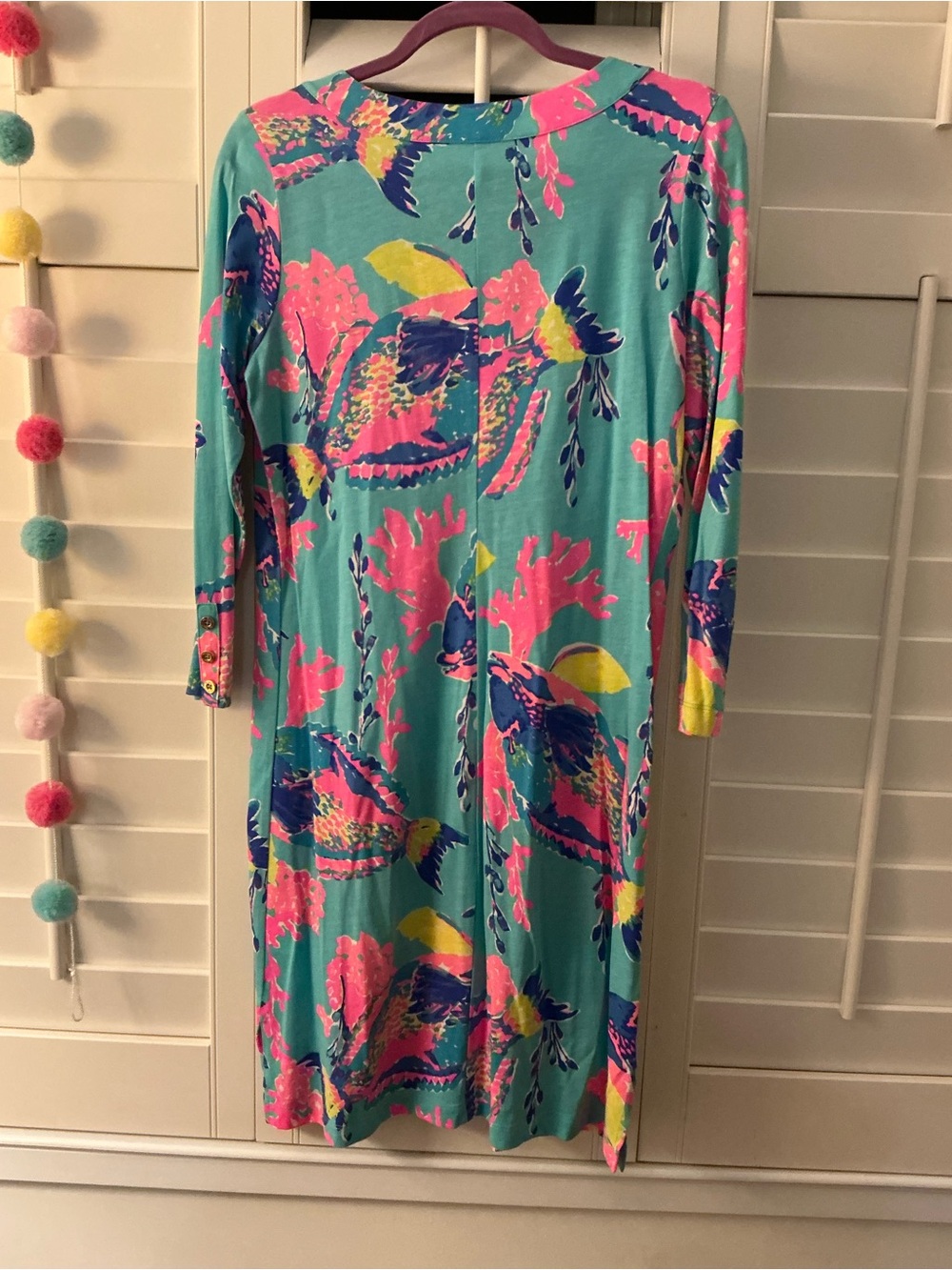 Lilly Pulitzer Turquoise Multi-Color Floral Dress - Picture 3 of 5